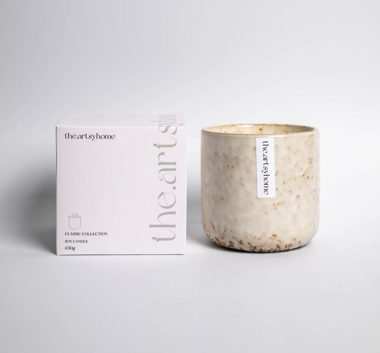 Classic White Ceramic candle