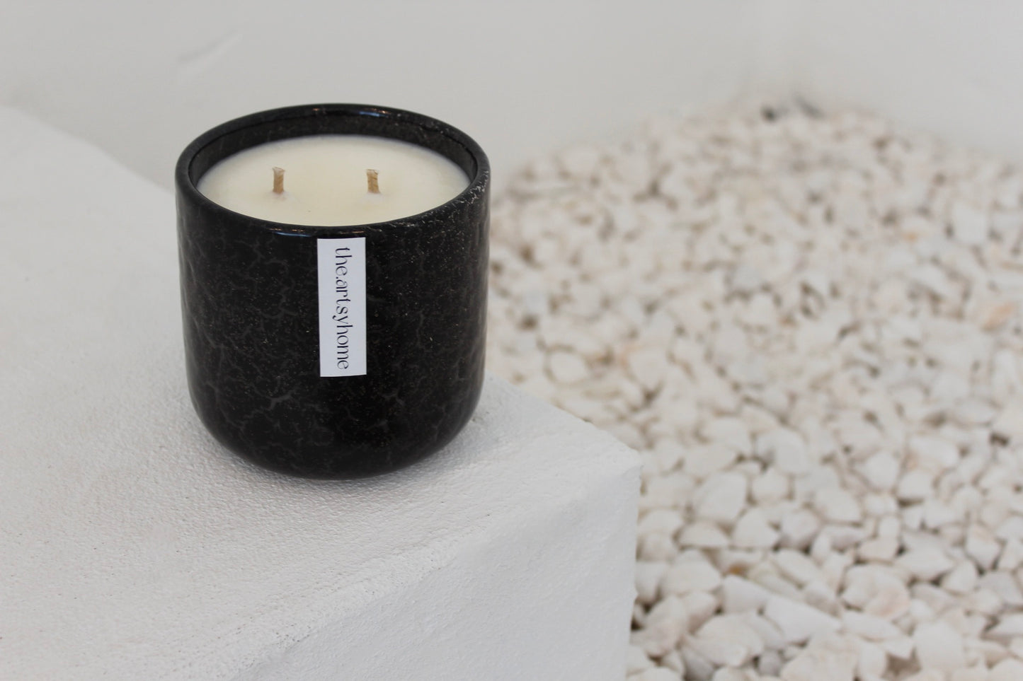 Classic Black Ceramic candle